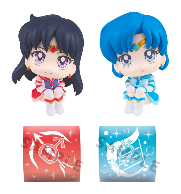 Sailor Moon Cosmos Look Up PVC Eternal Sailor Mercury & Eternal Sailor Mars Set 11 cm