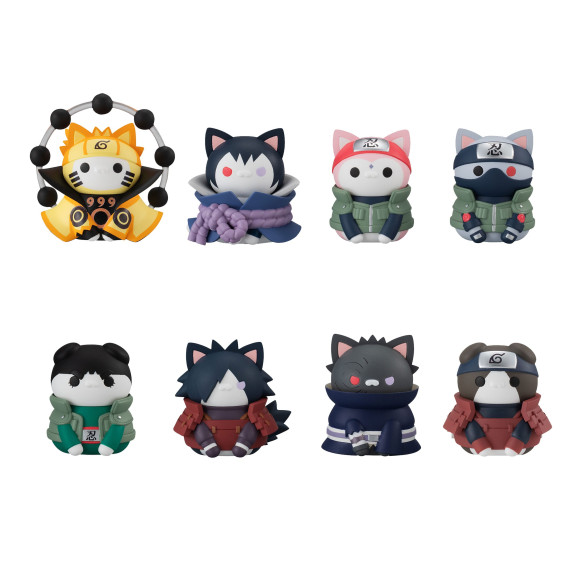 Naruto Shippuden Mega Cat Project Sammelfiguren 3 cm Nyaruto! Last Battle Ver. Sortiment (8)