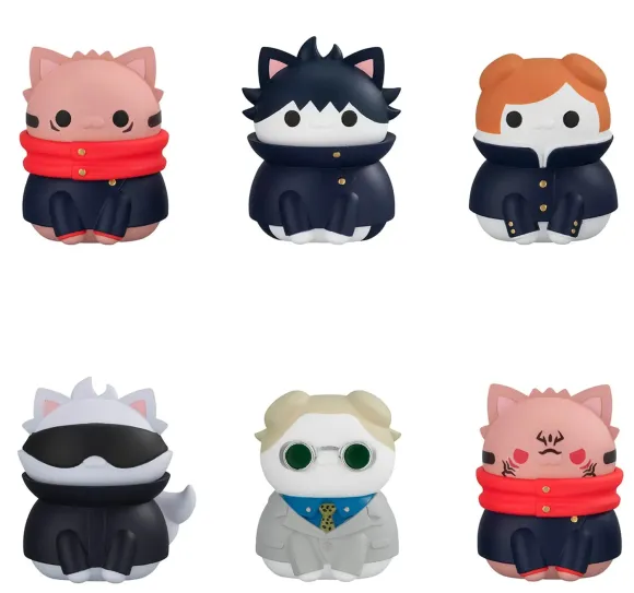 Jujutsu Kaisen Mega Cat Project Sammelfiguren Shibuya Incident Ver. 3 cm Sortiment (8)