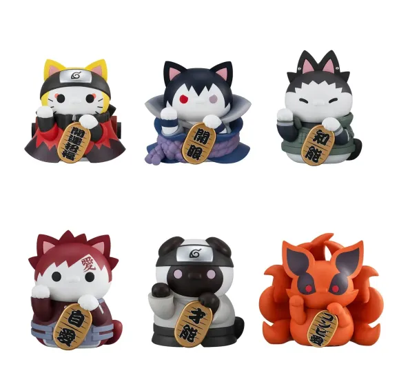 Naruto Shippuden Mega Cat Project Nyaruto! Sammelfiguren Fortune Cats Naruto Uzumaki & Friends Ver. 7 cm Sortiment (6)