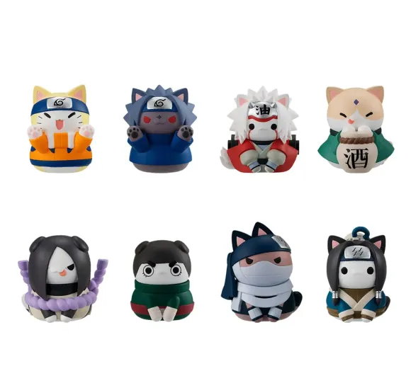 Naruto Shippuden Mega Cat Project Nyaruto! Sammelfiguren Come here Sasuke-kun 3 cm Sortiment (8)    