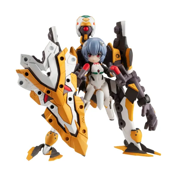 Evangelion Desktop Army Actionfiguren Ayanami Rei & Evangelion No. 0 (Kai) 15 cm  