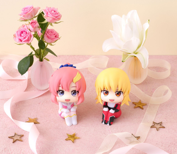 Mobile Suit Gundam Seed Freedom Look Up PVC Statue Lacus Clyne & Cagalli Yula Athha (with gift) 11 cm      