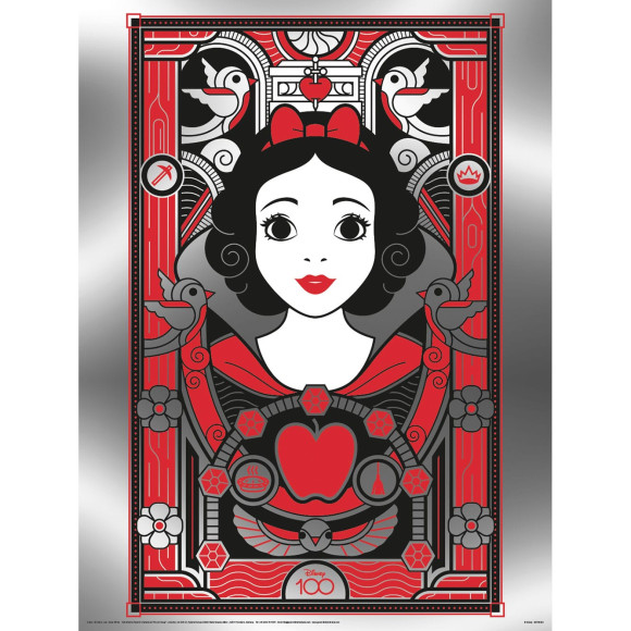 Disney Poster Set Metallic Print Snow White 30 x 40 cm (3)