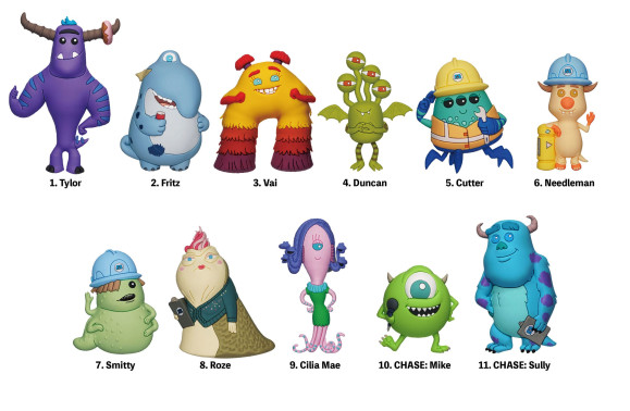 Die Monster AG 3D PVC-Taschenanhänger Series 36 Display (24)