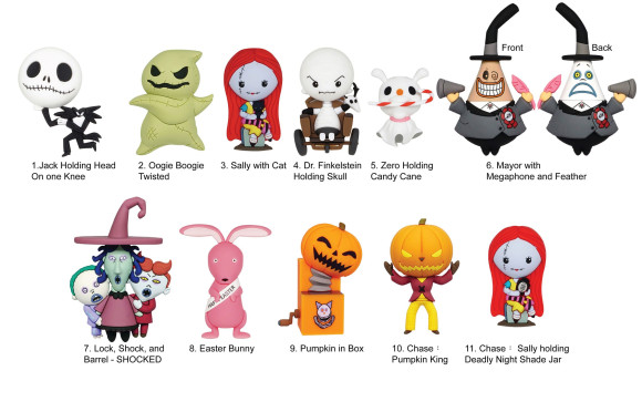 Nightmare before Christmas PVC-Taschenanhänger Series 5 Display (24)