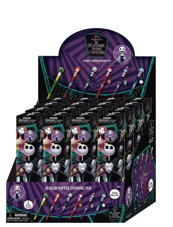 Nightmare before Christmas Stift 3D Head Topper Spinning Pen