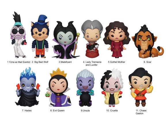 Disney PVC-Taschenanhänger Villains Series 3 Display (24)