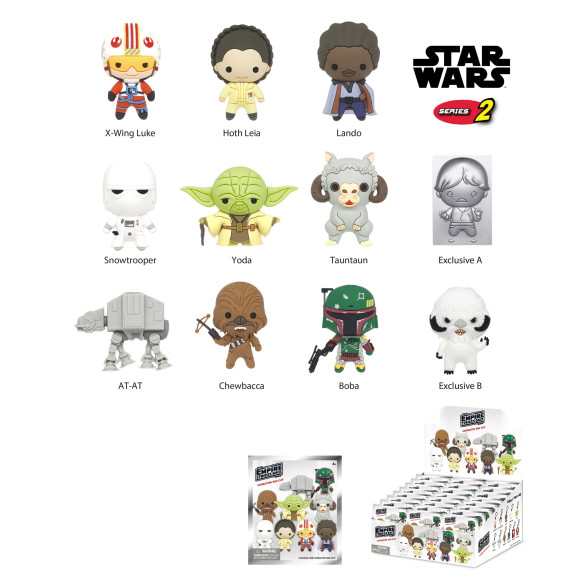 Star Wars PVC-Taschenanhänger Series 2 Display (24)