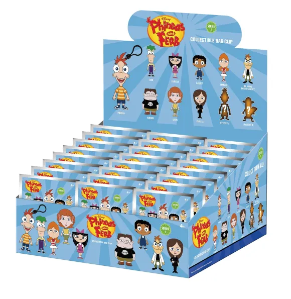 Phineas und Ferb 3D PVC-Taschenanhänger Series 1 Display (24)