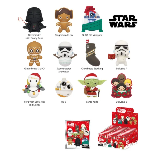 Star Wars PVC-Taschenanhänger Star Wars Christmas Serie 1 Display (24)
