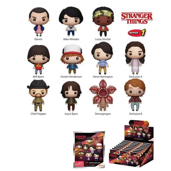 Stranger Things PVC-Taschenanhänger Series 1 Display (24) 