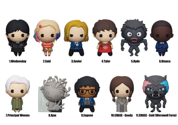 Wednesday PVC-Taschenanhänger Series 1 Display (24)