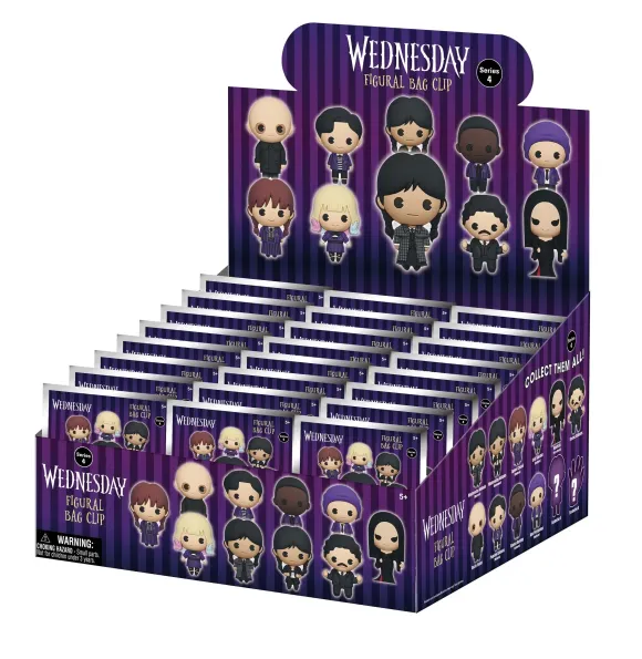 Wednesday 3D PVC-Taschenanhänger Serie 4 Display  (24)