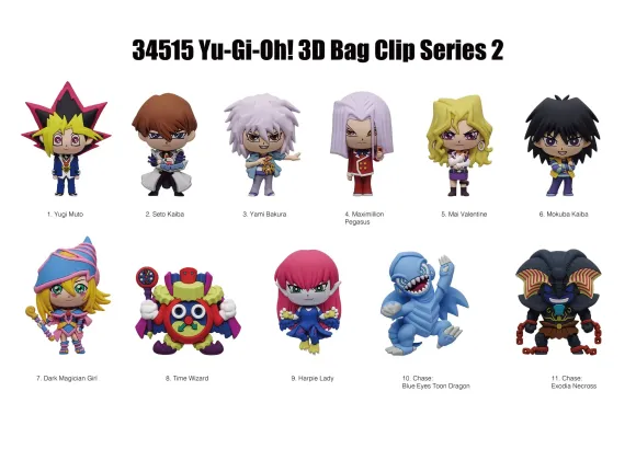 Yu-Gi-Oh PVC-Taschenanhänger Series 2 Display (24)