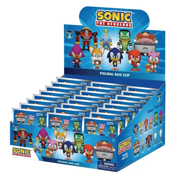 Sonic - The Hedgehog 3D PVC-Taschenanhänger Series 3 Display (24)