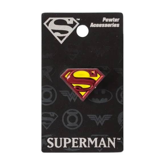 DC Comics Ansteck-Pin Superman Logo bunt