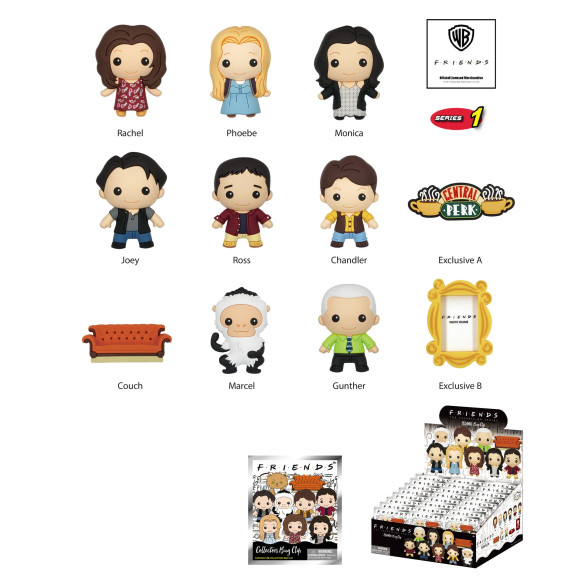 Friends PVC-Taschenanhänger Series 01 Display (24)