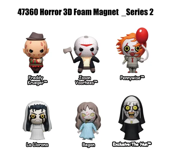 Warner Brother Horror Magnete blind pack Series 2 Display (12)     