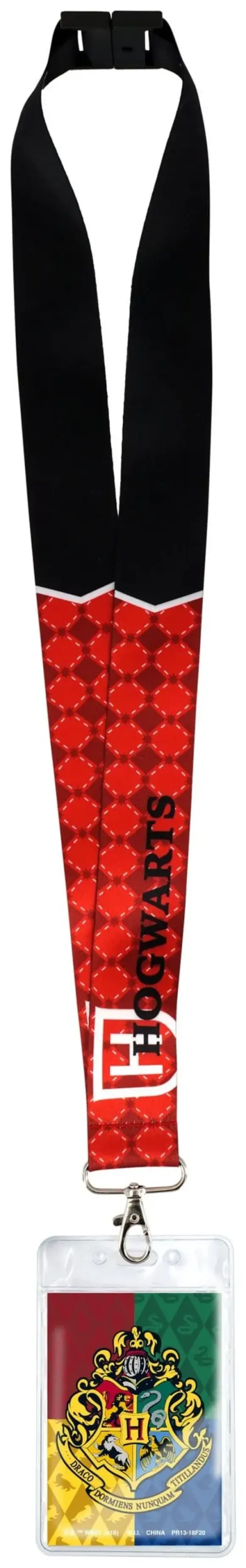 Harry Potter Luxus-Schlüsselband mit Kartenhalter Hogwarts Crest