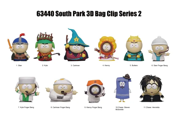 South Park 3D PVC-Taschenanhänger Series 2 Display (24)