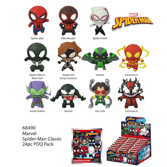 Marvel PVC-Taschenanhänger Classic Spider-Man Display (24)