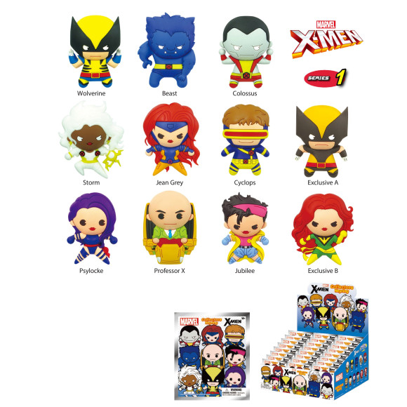 X-Man PVC-Taschenanhänger Display (24)
