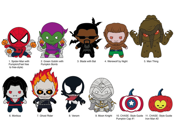 Marvel PVC-Taschenanhänger Halloween/Strange Tales Series 1 Display (24)