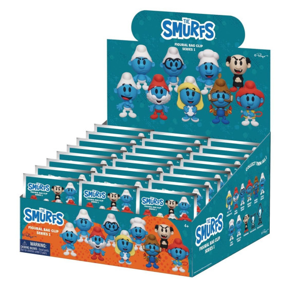 The Smurfs: 3D Bag Clip Series 1 Display (24)