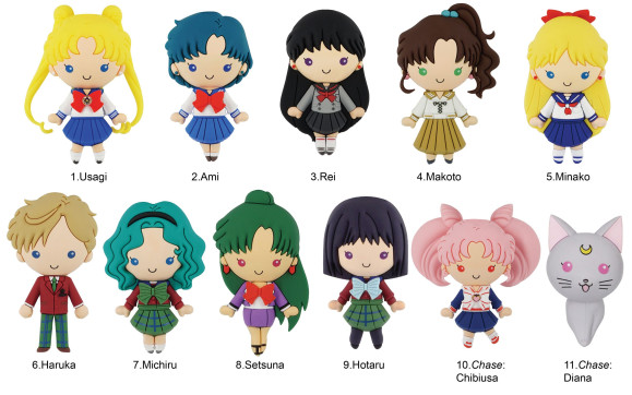 Sailor Moon 3D PVC-Taschenanhänger Series 3 Display (24)