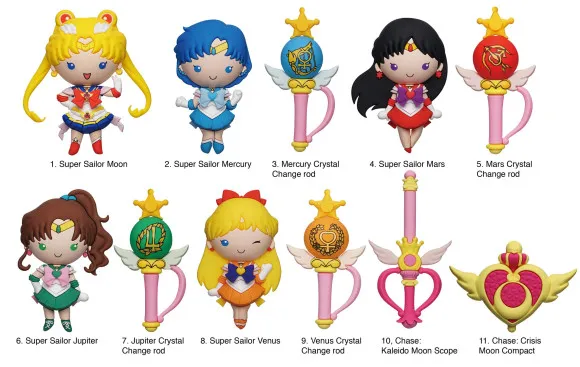 Sailor Moon 3D PVC-Taschenanhänger Series 7 Display (24)