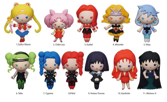 Sailor Moon 3D PVC-Taschenanhänger Series 8 Display (24)