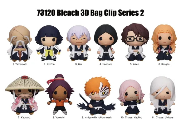 Bleach 3D PVC-Taschenanhänger Series 2 Display (24)      