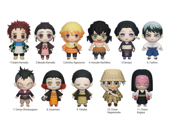 Demon Slayer: Kimetsu no Yaiba PVC-Taschenanhänger Series 3 Display (24)