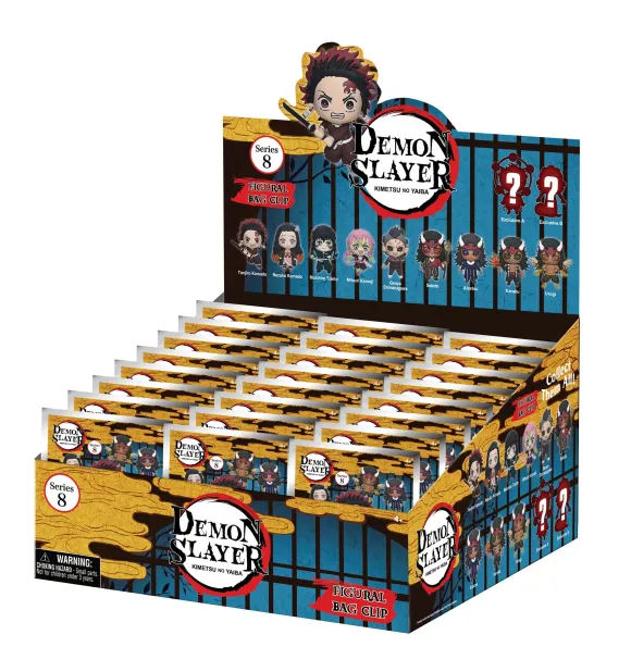 Demon Slayer Season 3 3D PVC-Taschenanhänger Serie 8 Display  (24)