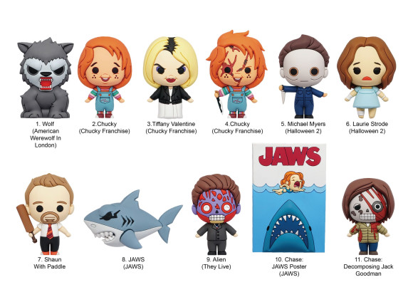 Universal PVC-Taschenanhänger Vault Horror Series 1 Display (24)