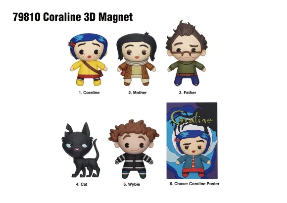 Coraline Magnete blind pack Series 1 Display (12)     