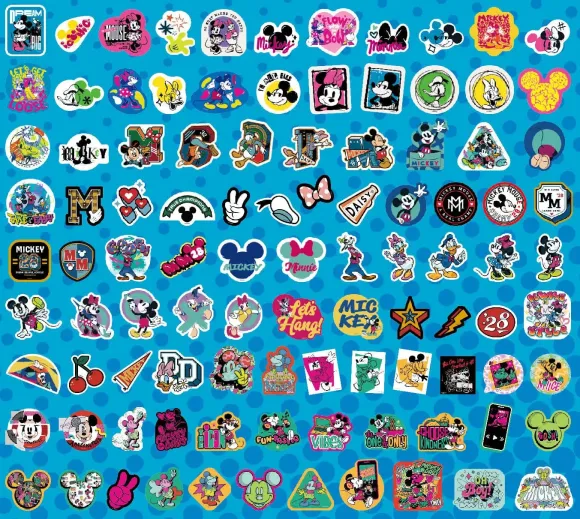 Mickey & Friends Sticker-Set 100 Stück Sortiment (20)