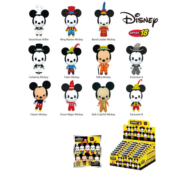 Disney PVC-Taschenanhänger Mickey Through the Year Series 18 Display (24)