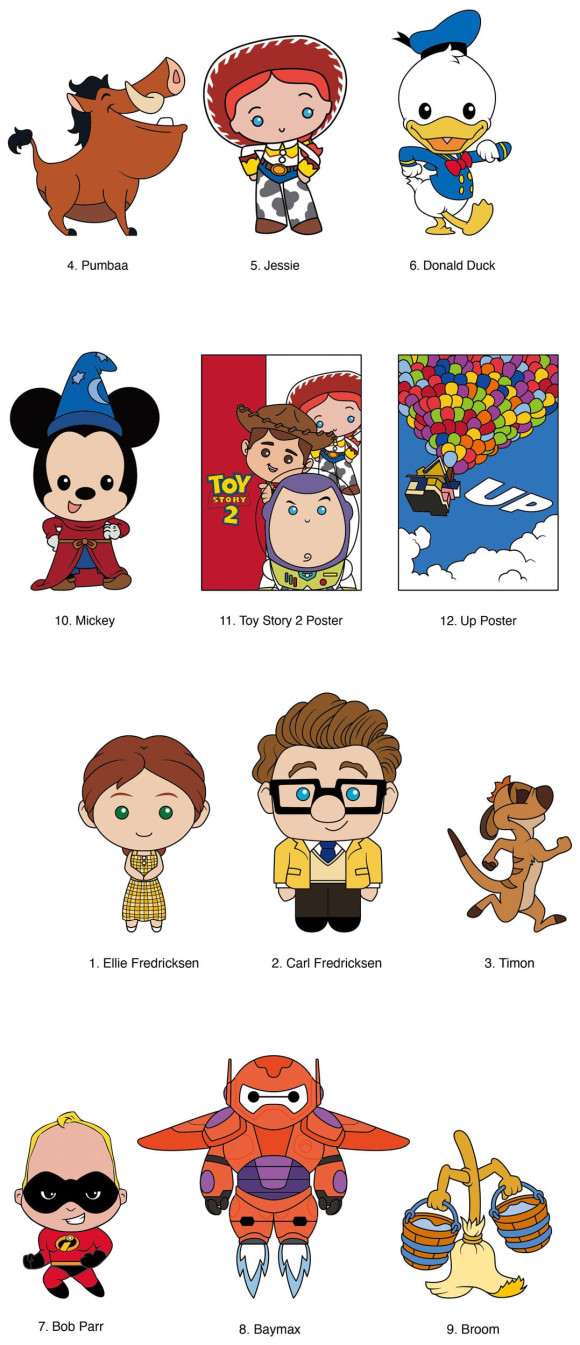 Disney PVC-Taschenanhänger Anniversary Series 1 Display (24)