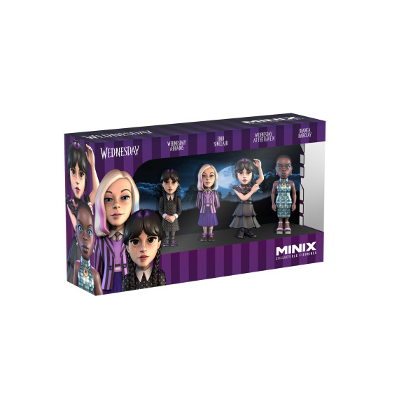 Wednesday Minix Figuren 4er-Pack 7 cm