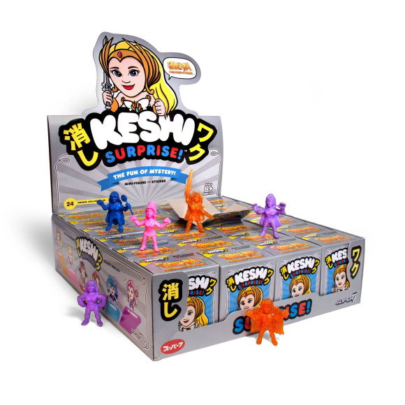 Masters of the Universe Minifiguren SDCC 2018 Display She-Ra Keshi Surprise