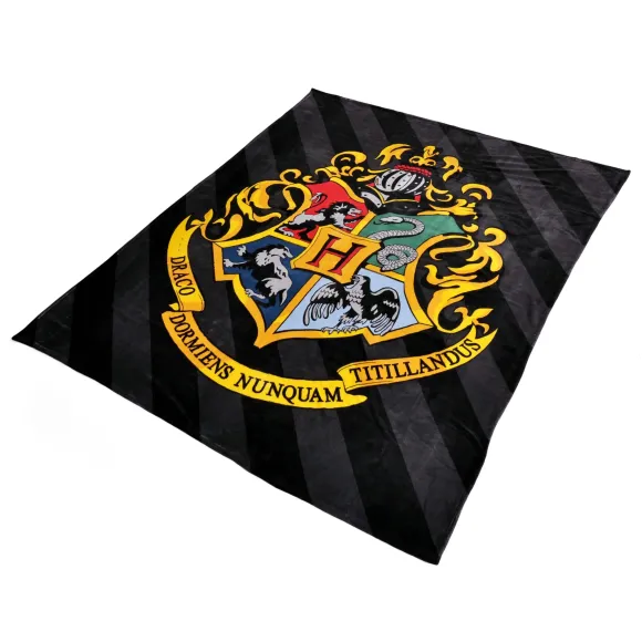 Harry Potter Kuschelige Fleecedecke Hogwarts Crest 180 x 200 cm 