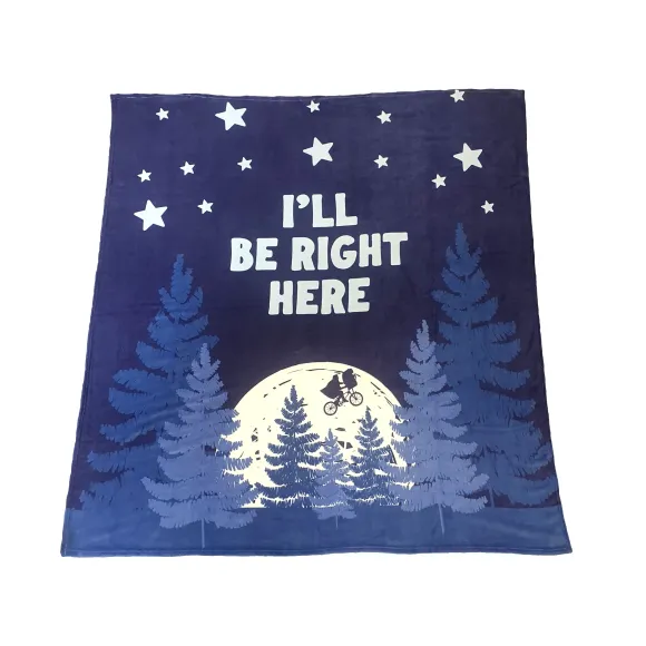 E.T. - Der Außerirdische Kuschelige Fleecedecke I´ll be right here 180 x 200 cm 