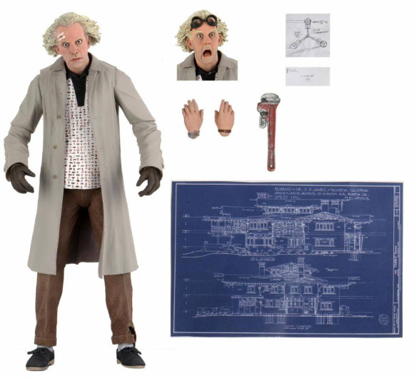 Zurück in die Zukunft Doc Brown Ultimate Actionfigur 18 cm
