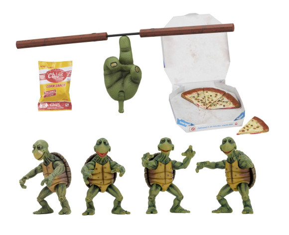 Teenage Mutant Ninja Turtles 4er-Pack Baby Turtles Actionfiguren 10 cm
