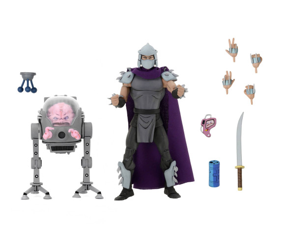 Teenage Mutant Ninja Turtles Shredder vs Krang Actionfiguren Doppelpack 18 cm