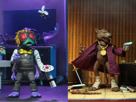 Teenage Mutant Ninja Turtles Splinter & Baxter Actionfiguren Doppelpack 18 cm
