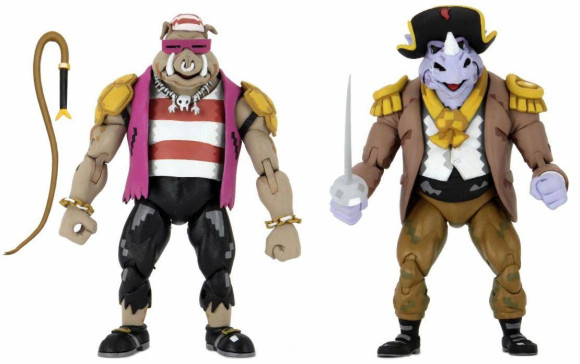 Teenage Mutant Ninja Turtles Pirate Rocksteady & Bebop Actionfiguren 2er-Pack 18 cm