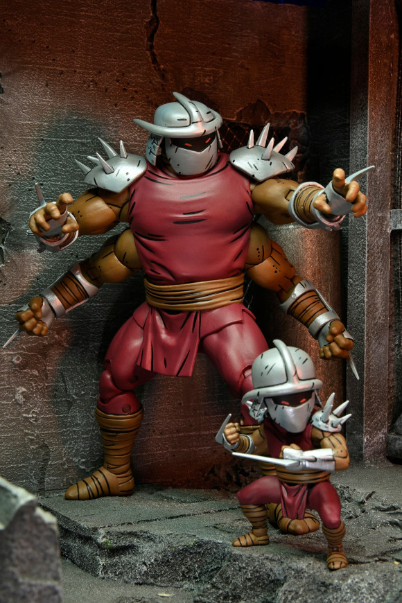 Teenage Mutant Ninja Turtles (Mirage Comics) Actionfigur Shredder Clone & Mini Shredder (Deluxe) 18 cm